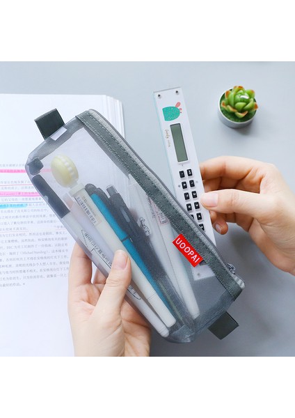 Küçük Mavi Stil Şeffaf Fileli Kalem Kutusu Renkli Kalem Kılıfı Kalem Çantası Öğrenciler Sınav Kırtasiye Depolama Çantası Okul Ofis Malzemeleri (Yurt Dışından) indirimleri