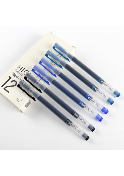 12 Adet Lacivert Tarzı Zoecor Süper Dayanıklı Yazma Jel Kalem Seti Imza Kalemleri 0.5mm Mürekkep Kalem Ofis Okul Kırtasiye Malzemeleri Için (Yurt Dışından) modelleri