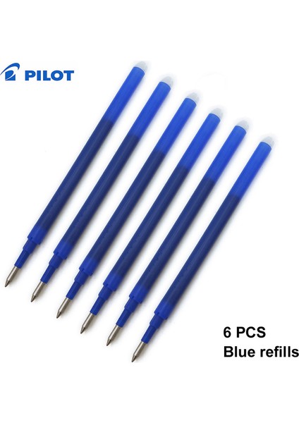 6 Adet Mavi Doldurma Stili Pilot Frixion LFB-20EF Silinebilir Jel Kalemler Ince Uçlu Siyahmavikırmızı Mürekkepler (Yurt Dışından)