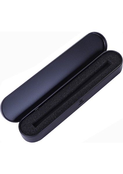 Siyah Stil Gümüş Siyah Metal Kalem Kutusu Yüksek Koruma Kutusu Dolma Kalem Kalem Ofis Okul Malzemeleri Hediye Kutusu (Yurt Dışından)