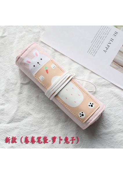 C Stili Sevimli Yaratıcı Sevimli Kedi Kalem Kutusu Kaydırma Perdesi Çift (Yurt Dışından)