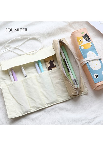 C Stili Sevimli Yaratıcı Sevimli Kedi Kalem Kutusu Kaydırma Perdesi Çift (Yurt Dışından) modelleri