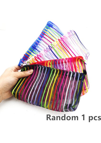 No.32 Tarzı Şeffaf Meool Kalem Kutusu Kapasiteli Naylon Kalem Çantası - Çocuk Hediye Ofis Malzemeleri Kreatif Papeterie (Yurt Dışından)