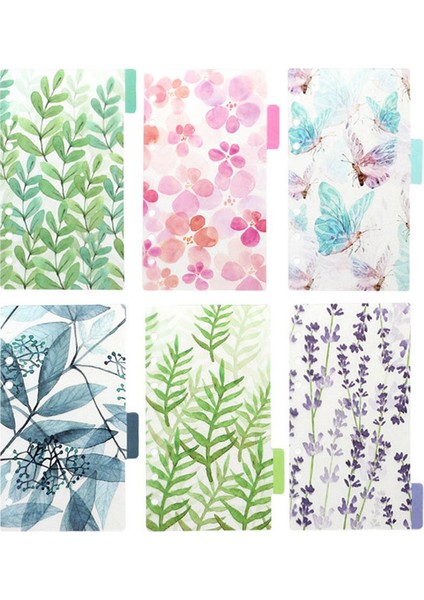 Renkli Dizin Stili A7 A7 A6 A5 Şeffaf Halkalı Defter Takvim Haftalık Günlük Ajanda Iç Çekirdek Kapak Günlük Ofis Okul Kırtasiye Malzemeleri (Yurt Dışından)