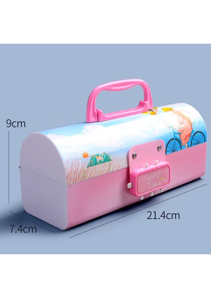 B Tarzı 2022 Yeni Taşınabilir Yaratıcı Kalem Kutusu Çok Fonksiyonlu Şifreli Büyük Kapasiteli Kalem Kutusu Erkek Kız Okul Kırtasiye (Yurt Dışından)