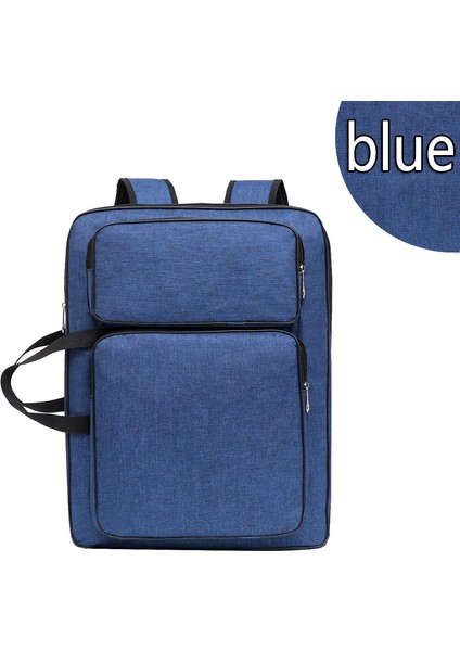 Mavi Stil 8k Büyük Boy Çizim Tahtası Çantası Çizim Çantası Oxford Kumaş Omuz Kalem Çantası Organizatörü Boya Çantası Sanat Malzemeleri Kırtasiye (Yurt Dışından)