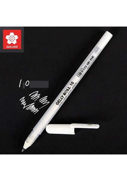 Beyaz 10 Tarzı Sakura Gelly Roll Klasik Beyaz Vurgu Kalemi Jel Mürekkepli Kalem Canlı Renkli Kalemler Çizim Sanat Tasarımı Manga Malzemeleri Hediye Için (Yurt Dışından)