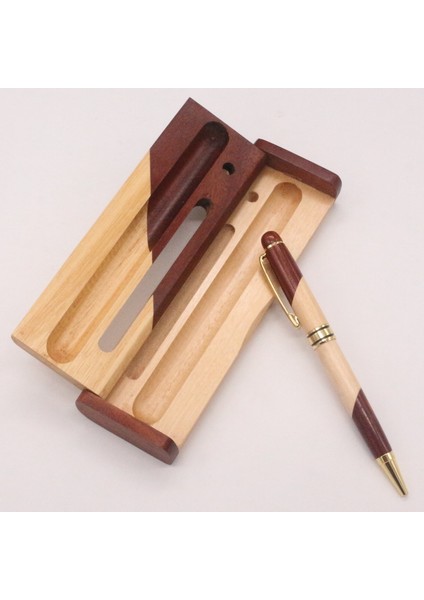 Kalem Kutusu Stili Yaratıcı Butik Iki Renkli Dikişli Ahşap Kalem Kutusu Özel Logo Hediyeler Iş Adamları ve Arkadaşlar ve Diğer En Iyi Hediyeler Olabilir (Yurt Dışından) modelleri