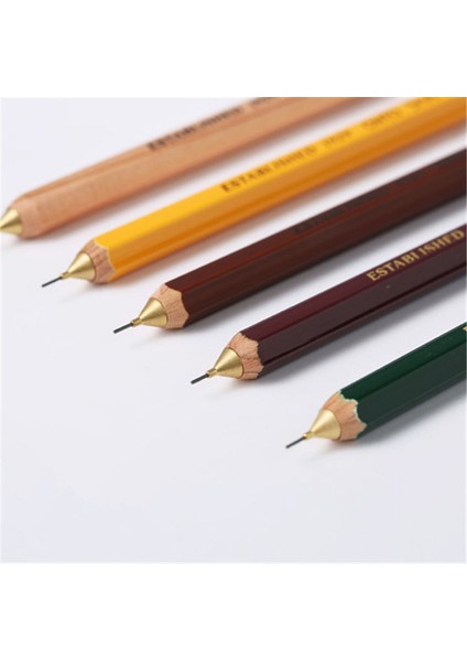 Koyu Kırmızı Stil Japonya Ohto Altıgen Ahşap Mekanik Kalem Kurşun APS-280E Japon Kırtasiye Kalem Okul Öğrenci (Yurt Dışından) fiyatları