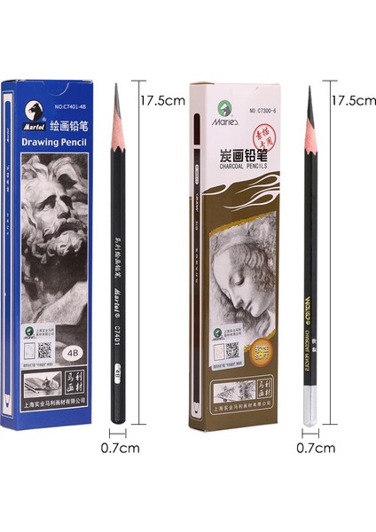2h-3b-4b-5b-6b Stili Pcs Maries Meslek Sketch Kalem Çizim Boyama Hb 2h B 2b 3b 4b 5b 6b 7b 8b 10B 12B 14B Sanat Kırtasiye Malzemeleri (Yurt Dışından)