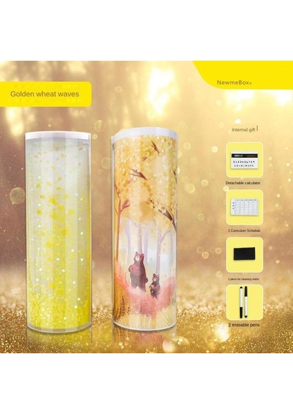 Stil 12 Stil Kalem Kutusu Şeffaf Sıvı Hareketli Kalem Kutuları Nbx Çok Fonksiyonlu Kalem Kutusu Yaratıcı Silindirik Kalem Kutusu Büyük Kapasiteli Çocuk (Yurt Dışından)