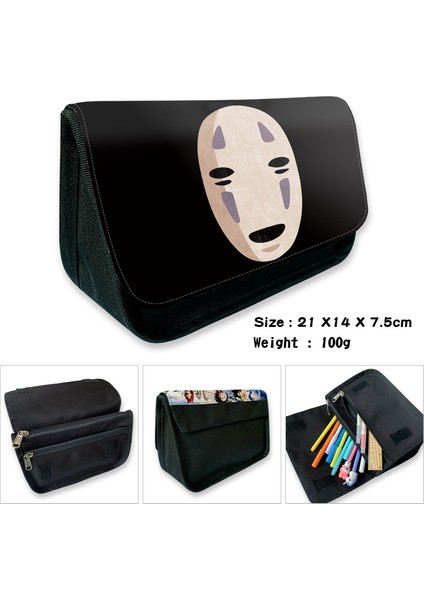 Stil 12 Stil Totoro Komşum No Face Adam Kalem Kutusu Cüzdan Çanta Okul Kalem Fermuarlı Çanta Anime Çizgi Film Çocuklar Hediye (Yurt Dışından)