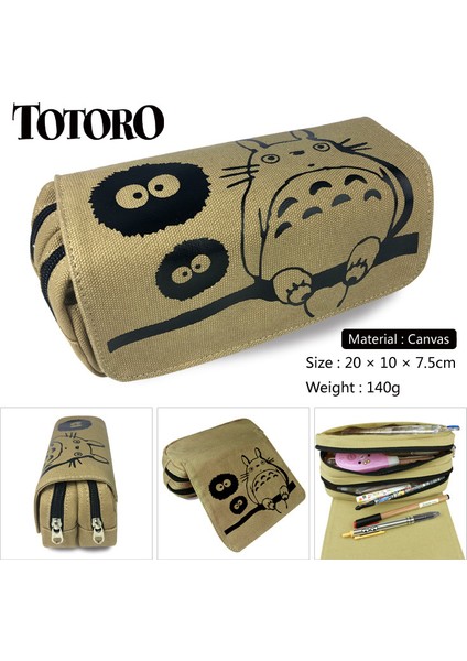 Stil 12 Stil Totoro Komşum No Face Adam Kalem Kutusu Cüzdan Çanta Okul Kalem Fermuarlı Çanta Anime Çizgi Film Çocuklar Hediye (Yurt Dışından) modelleri