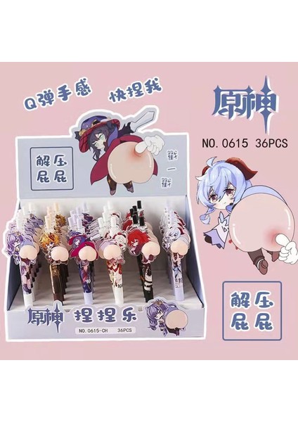 1 Adet Rastgele Stil Anime Ge Etki Atma Kalem Oyuncak Venti Klee Zhongli Qiqi Jel Kalem Çalışma Kırtasiye Oyuncak Hediye (Yurt Dışından)