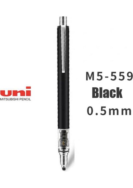 M5-559 Siyah Stil 1 Adet Uni Mmtm Kuru-Toga Mekanik Kalem Otomatik Kalem Dönen Uçlu Öğrenci Ofis (Yurt Dışından)