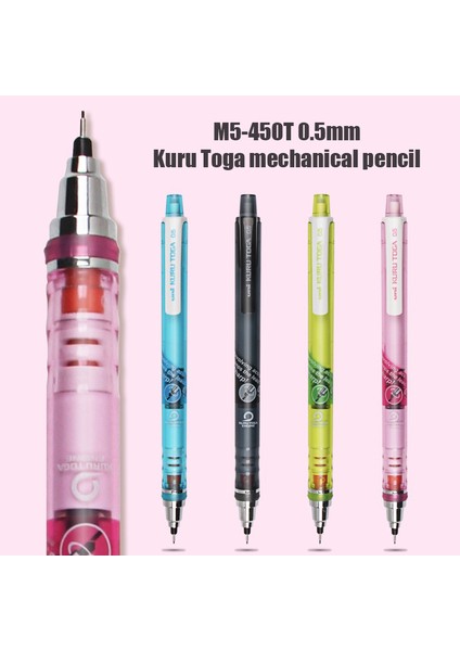 M5-559 Siyah Stil 1 Adet Uni Mmtm Kuru-Toga Mekanik Kalem Otomatik Kalem Dönen Uçlu Öğrenci Ofis (Yurt Dışından) modelleri