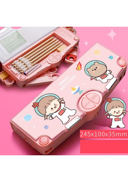 Çok Işlevli A5 Stili Deforme Sevimli Kalem Kutusu Okul Kırtasiye Saklama Kutusu Karikatür Kalem Kutusu (Yurt Dışından)