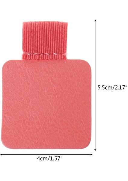 Pembe Tarzı Defterler ve Dergiler Için Deri Kalem Klipsi Kalem Elastik Halka - Kendinden Yapışkanlı Kalem Tutucu (Yurt Dışından) indirimleri
