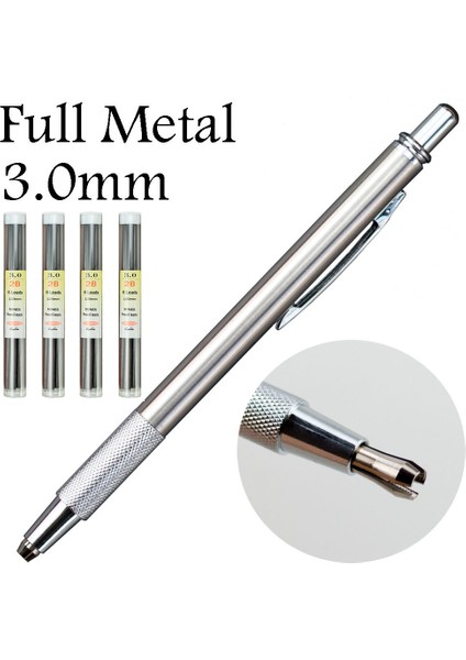 3.0 Kırmızı Stil Tam Metal Mekanik Kurşun Kalem Kalem Tutucu Çelik Kırmızı Hb 2b Kurşun Dolum Ofis Okul Malzemeleri Tedarikleri - Staedtler Değil (Yurt Dışından) fiyatları