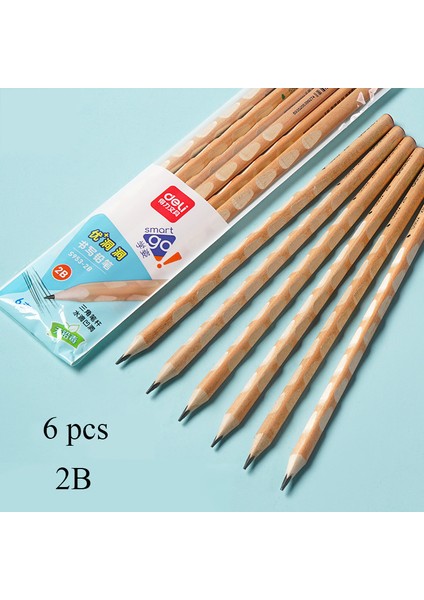 6 Adet 2b Tarzı Ilkokul Hbb Tutma Kalemi Düzeltme Kavrama Kalemi Öğrenme Kalem Yazma Çizme Kalem Seti (Yurt Dışından)