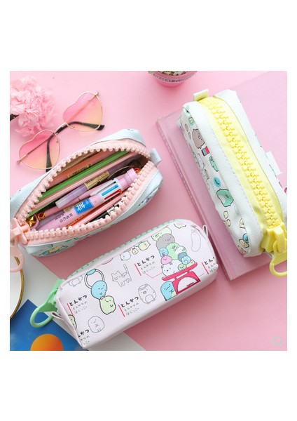 No.2 Tarzı Sevimli Karikatür Sumikko Gurashi Pu Büyük Kapasiteli Kalem Çantası Kılıfı Kalemlik Okul Öğrencisi Için Fermuarlı Organizer (Yurt Dışından) fiyatları