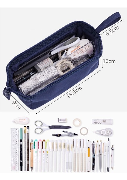 Yeşil Stil Angoo Tekne Tipi Kalem Çantası Kalem Kutusu Büyük Kapasiteli Oxford Kumaş Depolama El Çantası Kalem Cetvel Kırtasiye Okul Seyahat F851 (Yurt Dışından) modelleri