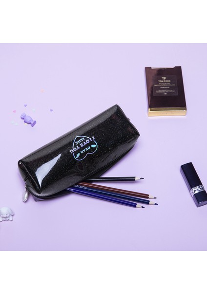 S-Siyah Stili Skkysonıc Şeffaf Jöle Kalem Kutusu Pvc Su Geçirmez Kalp Kiraz S M L Kozmetik Saklama Çantası Kılıfı Kalemlik - (Yurt Dışından) indirimleri