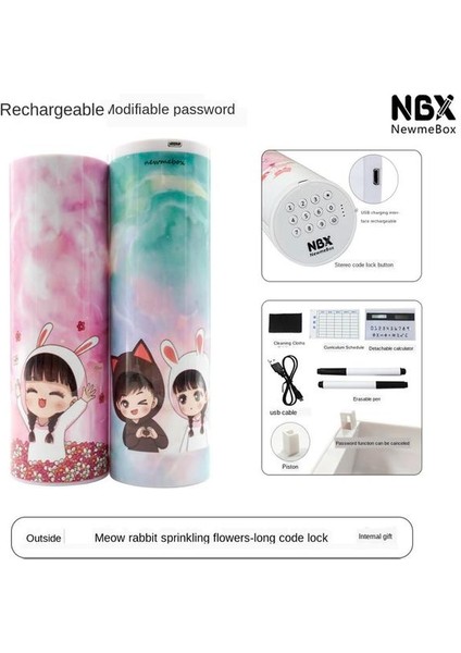 Stil 9 Stil Kod Kilidi Kalem Kutusu Nbx Şifreli Kalem Kutusu Büyük Kapasiteli Kırtasiye Kutusu Çok Fonksiyonlu Silindirik Kalem Kutusu (Yurt Dışından)