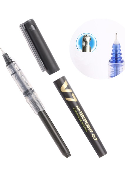 Kırmızı Stil Ilot Jel Kalem Bxc-V7 Düz Sıvı Tam Iğne Tüp Kalem Ucu Yazma Aracı - Yazma Uzunluğu M Için (Yurt Dışından) fırsatları