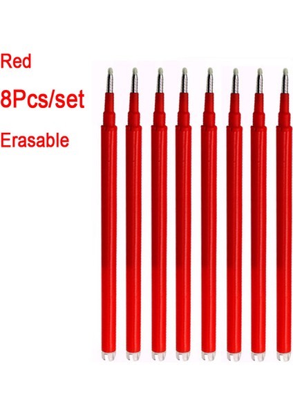 8 Adet Turuncu Mürekkep Stili 0,5 mm Delvtch ve Silinebilir Jel Kalem Yedek Çubuğu 8 Renk Mürekkep Mermi Ucu Kolu Ofis Okul Yazma Kırtasiye 11CM (Yurt Dışından)