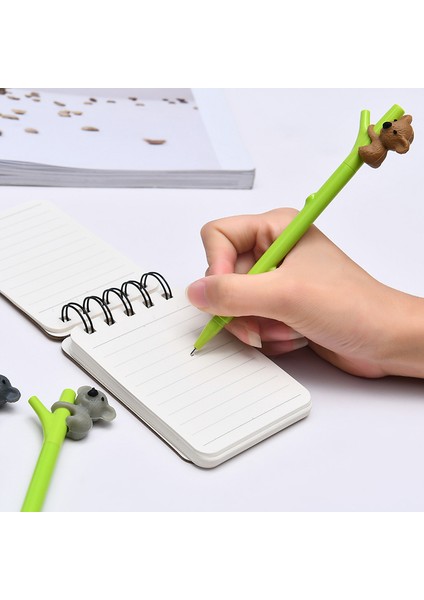 Siyah 1 Adet Lytwtw'ın Yaratıcı Sevimli Kawaii Koala Jel Kalem Malzemeleri Okul Ofis Kırtasiye Güzel Güzel Komik Sap Kalem (Yurt Dışından) modelleri