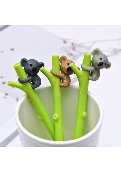 Siyah 1 Adet Lytwtw'ın Yaratıcı Sevimli Kawaii Koala Jel Kalem Malzemeleri Okul Ofis Kırtasiye Güzel Güzel Komik Sap Kalem (Yurt Dışından) fırsatları