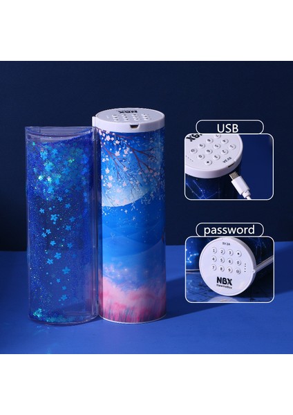 No.14 Tarzı Hızlı Kum Kalem Kutusu Yeni Nesil Kutu Şifreli Kawaii Kalem Kutusu (Yurt Dışından)