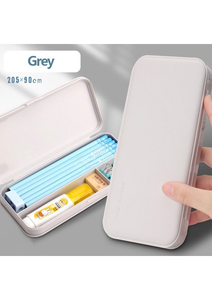 Gri Tarzı Kawaool Kalem Kutusu Masa Düzenleyici Kore Ofis Malzemeleri (Yurt Dışından)