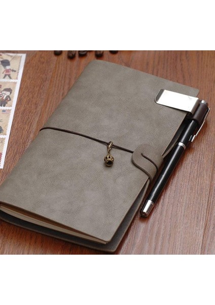 J Tarzı Defter Döngüsü Retro Deri Defter Kalem Tutuculu Ayraç Metal Klipsli Ofis Okul Malzemeleri (Yurt Dışından) fiyatları