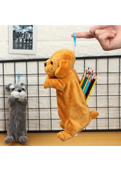 No.5 Tarzı 1 Adet Çizgi Film Köpek Peluş Kalem Kutusu Kawaii Kalem Çantası Sevimli Hayvan Kedi El Çantaları Kızlar Makyaj Çantası Öğrenci Okul Kırtasiye Malzemesi (Yurt Dışından) fırsatları