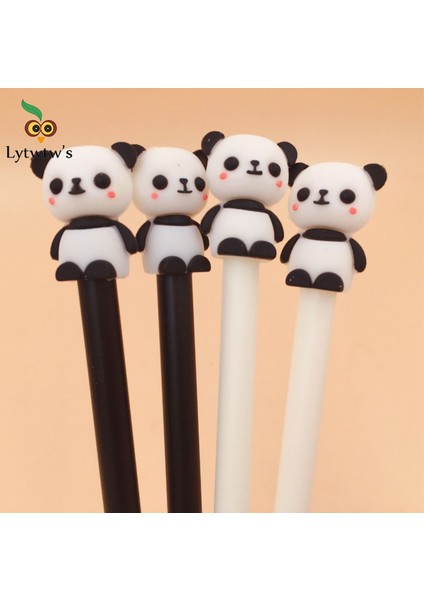 1 Adet Lytwtw'nin Yeni Model Sevimli Panda Karikatür Nötr Kalem Okul Malzemeleri Ofis Malzemeleri Öğrenci Siyah Mürekkep (Yurt Dışından)
