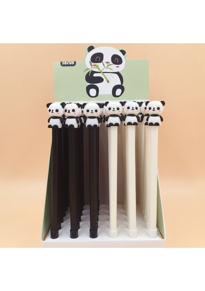 1 Adet Lytwtw'nin Yeni Model Sevimli Panda Karikatür Nötr Kalem Okul Malzemeleri Ofis Malzemeleri Öğrenci Siyah Mürekkep (Yurt Dışından)