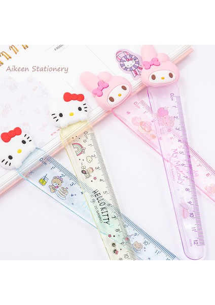 Cetvel Rastgele 1 Adet Tarzı Sevimli 12CM Şeffaf Plastik Düz Cetvel Karikatür Kedi Melodi Yaratıcı Ayraç Sevimli Öğrenci Kırtasiye Çocuk Hediyesi (Yurt Dışından) indirimleri