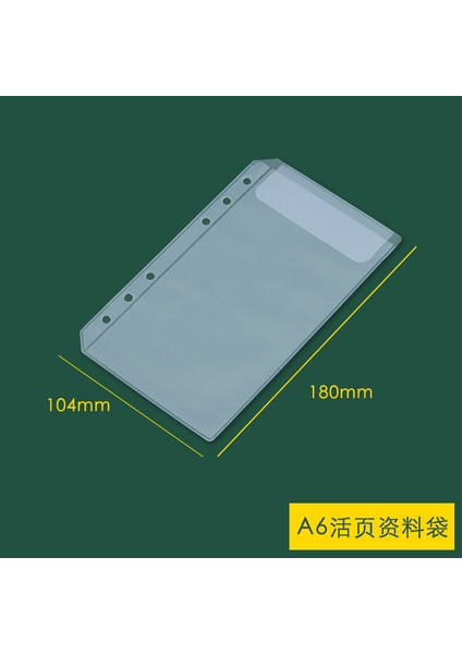 A6 Veri Çantası Stili A6 A5 B5 Pvc Şeffaf Çanta El Kitabı Depolama Belge Çantası Bilgi Çantası Not Defteri Kartvizit Kitap Spiral Çanta (Yurt Dışından)
