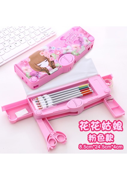 Kız Pembe Kız Stili Stili Transformers Deforme Kalem Kutusu Yaratıcı Çok Fonksiyonlu Kalem Kutusu Sevimli Okul Kalemlik Kalem Tutucu Hediye Çocuklar Için Bo (Yurt Dışından)