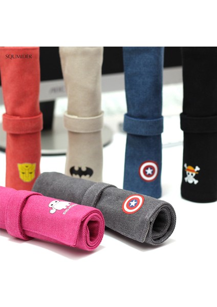 A10 Stili Yaratıcı Süper Kahraman Bez Kalem Kutusu Büyük Kapasiteli Perde Kullanımlı Okul Ofis Kırtasiye (Yurt Dışından) modelleri