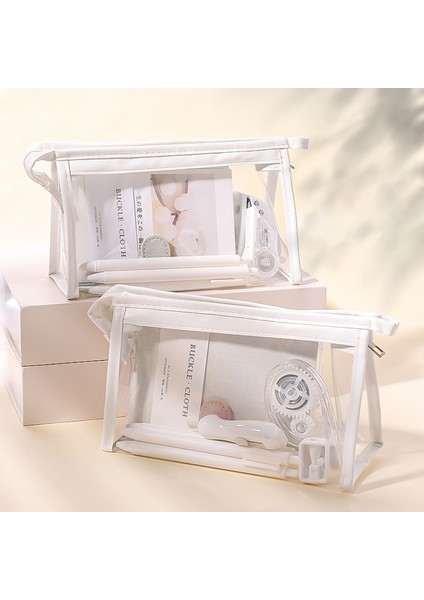 S Tarzı Şeffaf Kalem Kutusu Kawaii Kore Stili Kozmetik Saklama Okul Malzemeleri Papeterie (Yurt Dışından) fiyatları