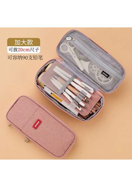 H Tarzı Macaron Kolaj Kalem Kutusu Çift Katmanlı Büyük Kapasiteli Kalemlik Öğrenci Kalem Tutucu Malzemeler Çantası Okul Kutusu Kılıf Kırtasiye (Yurt Dışından)