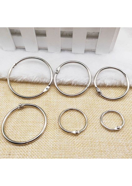 25 mm Gümüş Stil Metal Bağlayıcı Menteşeli Halka Altın Gevşek Yaprak Açılış Daire Defter Döngüler Scrapbook Albüm Ofis Bağlama Halkası Not Defteri Üzerinde (Yurt Dışından) modelleri