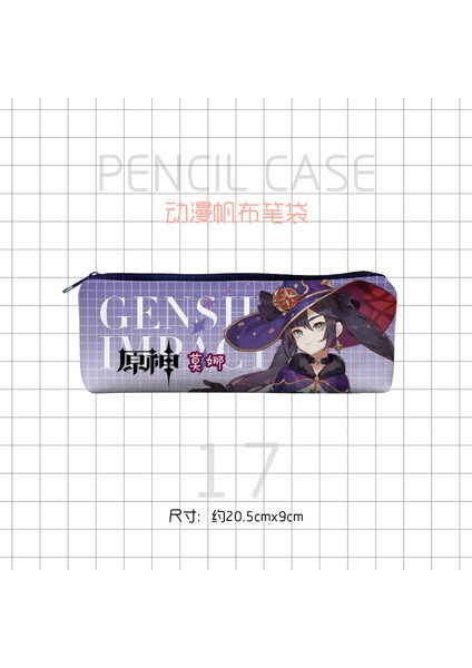 No.17 Stili Anime Sevimli Kalem Kutusu - Öğrenci Yazma Öğrenme Ofis Malzemeleri - Polyester Kırtasiye Gereçleri (Yurt Dışından)