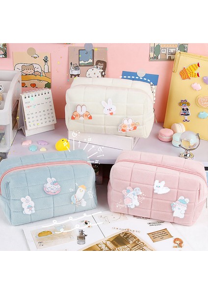 Iğne Stili ile Büyük Sarı Süper Büyük Kalem Kutusu Kocaman Kalem Kutusu Kawa Makyaj Çantaları Kızlar Hediye Ofis Okul Seyahat Depolama Malzemeleri Cartuchera (Yurt Dışından) fırsatları