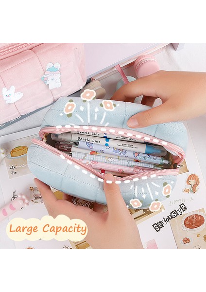 Iğne Stili ile Büyük Sarı Süper Büyük Kalem Kutusu Kocaman Kalem Kutusu Kawa Makyaj Çantaları Kızlar Hediye Ofis Okul Seyahat Depolama Malzemeleri Cartuchera (Yurt Dışından) indirimleri