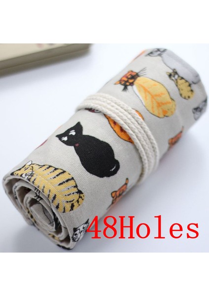 Ordu Yeşili Tarzı Delikli Büyük Kalem Kutusu Okul Tuval Rulo Kılıfı (Yurt Dışından)