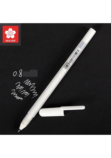 Beyaz 08 Stili Sakura Gelly Roll Klasik Beyaz Vurgu Kalemi Jel Mürekkepli Kalem Canlı Renkli Kalemler Çizim Sanat Tasarımı Manga Malzemeleri Hediye Için (Yurt Dışından)